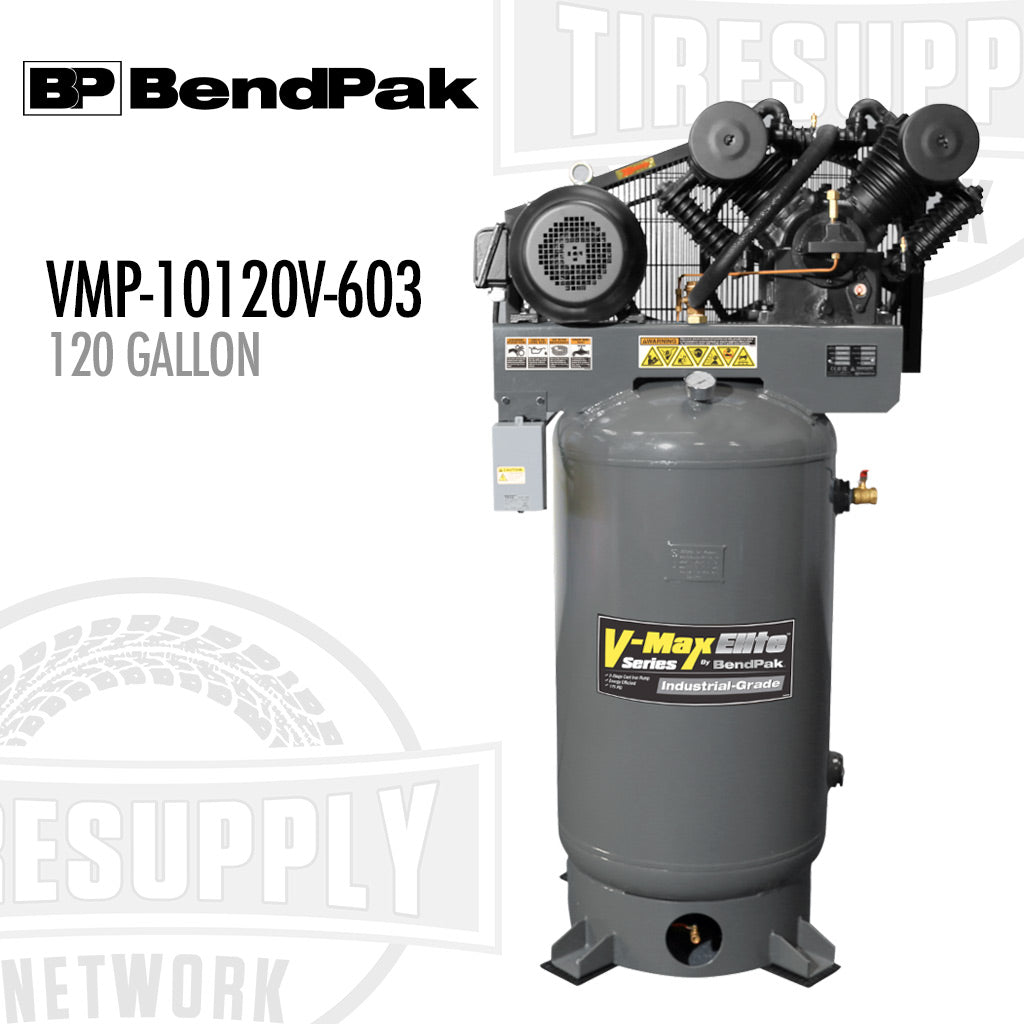 BendPak VMP-10120V-603 air compressor on a white background. 5179114