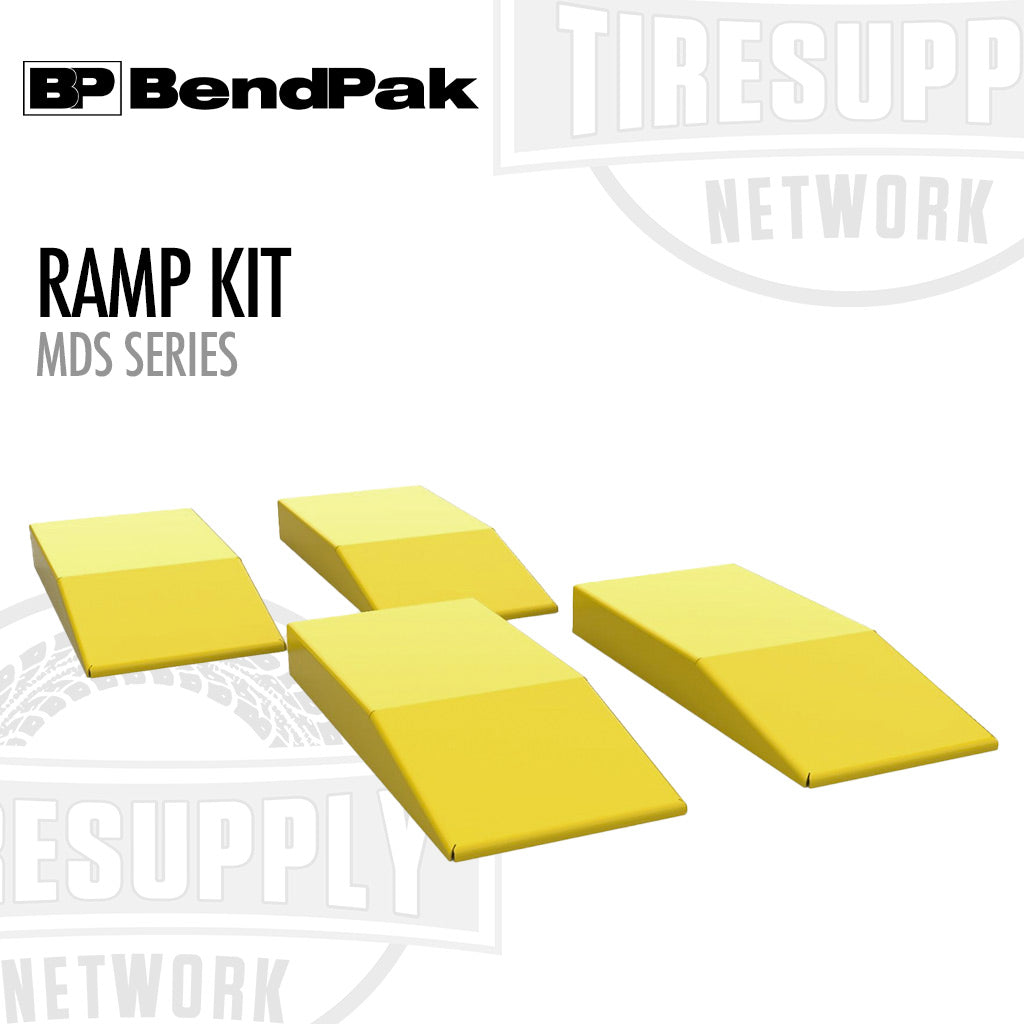 Yellow ramp kit with BendPak branding on a white background. 5210248