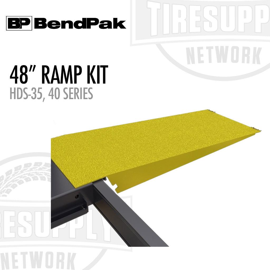 Yellow ramp kit with BendPak branding on a white background. 5174670