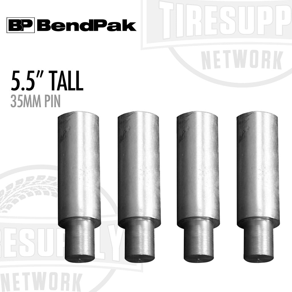 BendPak | Truck & Van 5.5″ Tall Pad Extension Adapters for 2-Post Lifts, 35mm Pin, 10k-lb Capacity, Set of 4 (5215752)