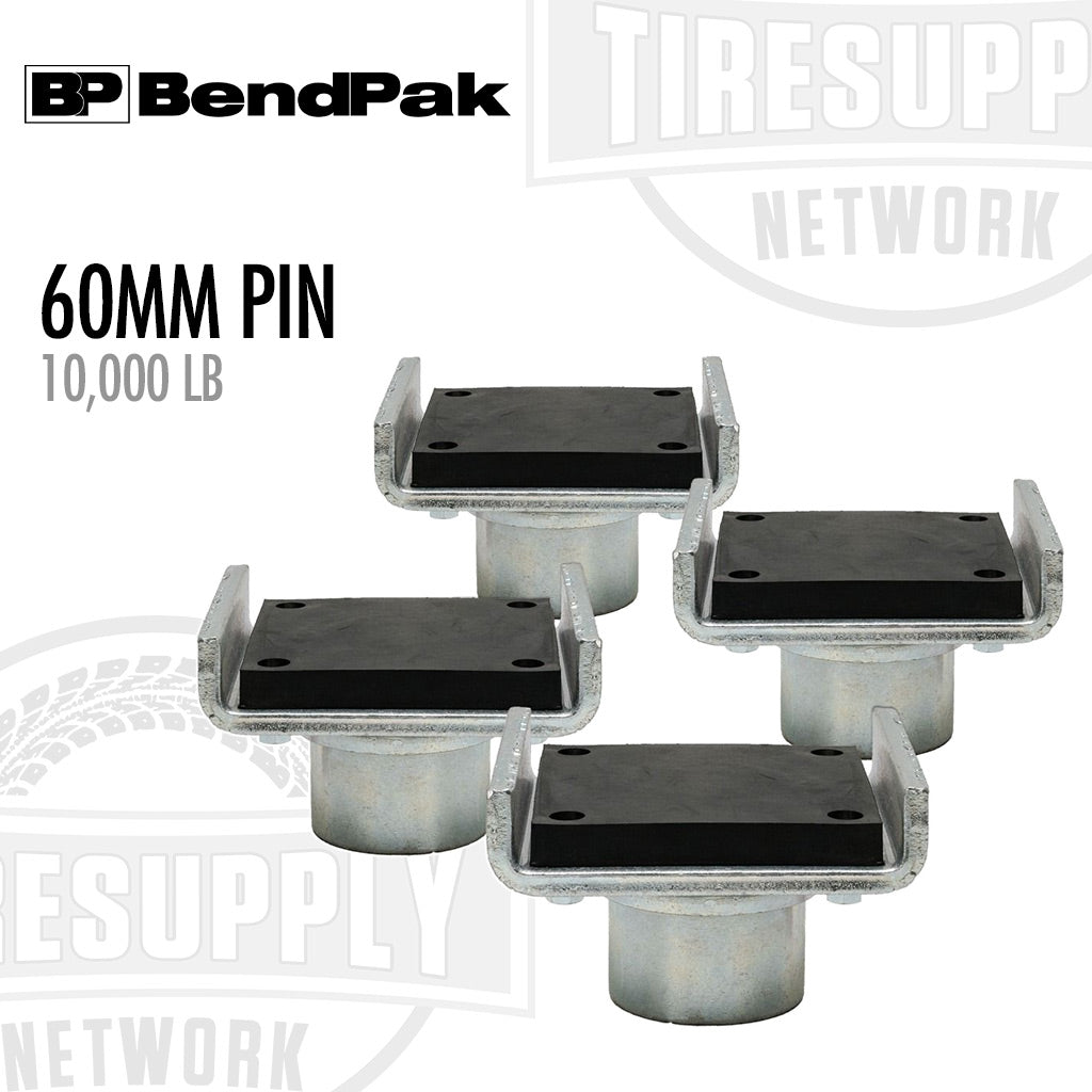 Set of BendPak cradle pads with branding on a white background. 5215761