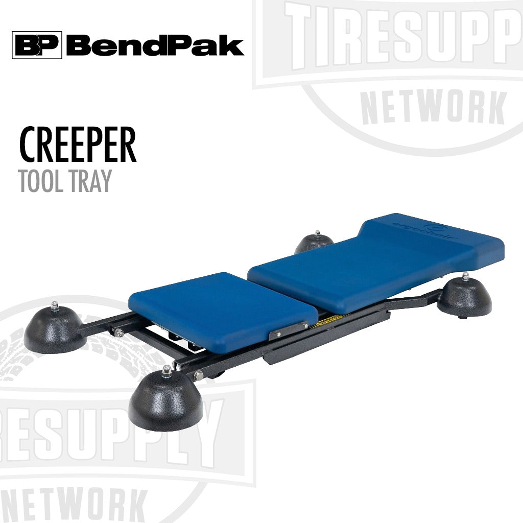 BendPak | Ergochair ERGO-RS Ergonomic Height-Adjustable Rolling Mechanic’s Creeper Seat with Tool Tray (5215988)