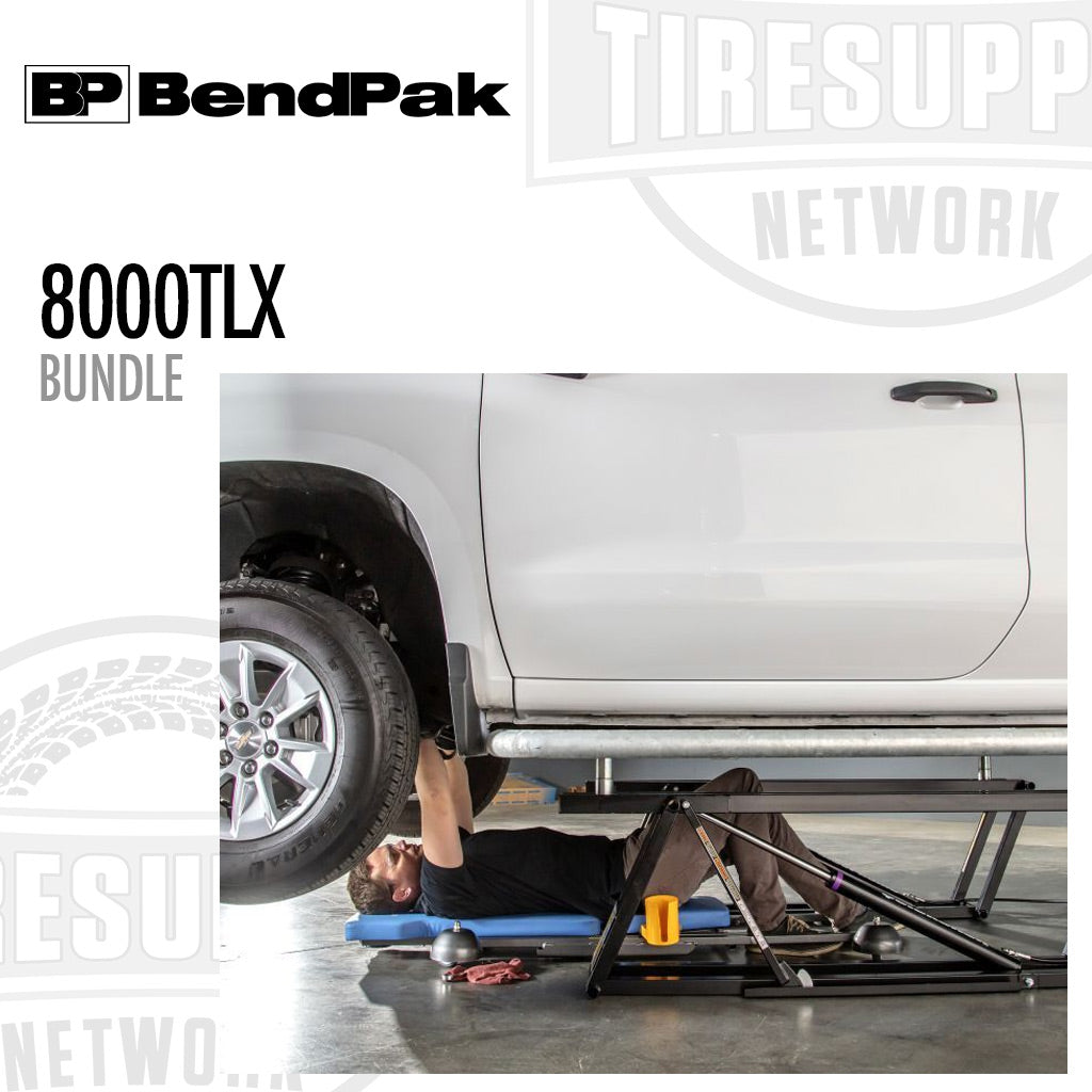 BendPak | QuickJack 8000TLX Bundle with Lift, Wall Hangars, SUV & Truck Adapter Set, 8000-lb Capacity (8000TLX-Bundle)