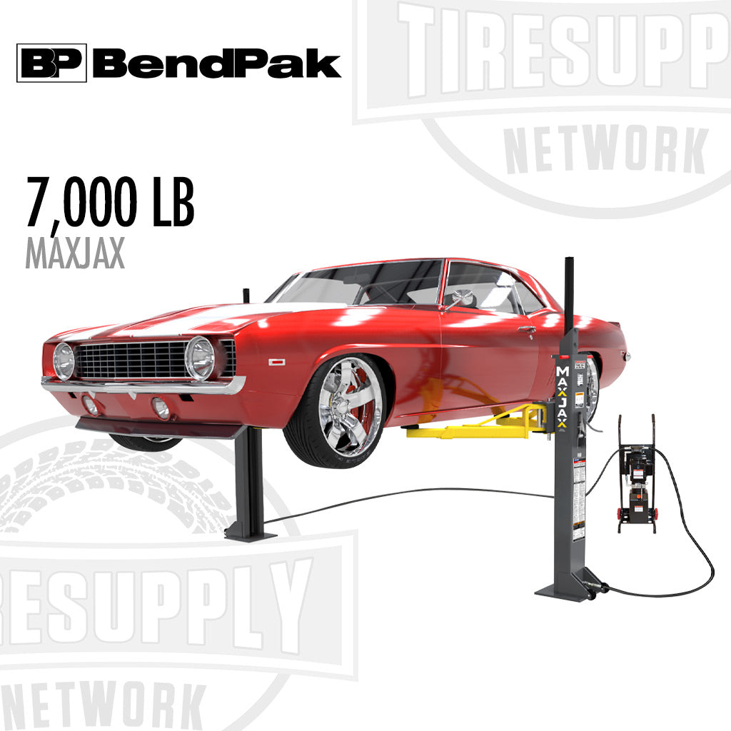 BendPak MAXJAX portable 2 post car lift, 7,000 lbs