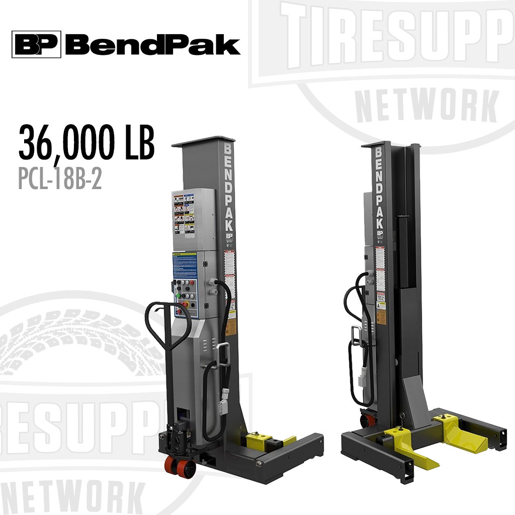 BendPak PCL-18B | Mobile Column Lift System, 36,000-lb Capacity, Set o ...