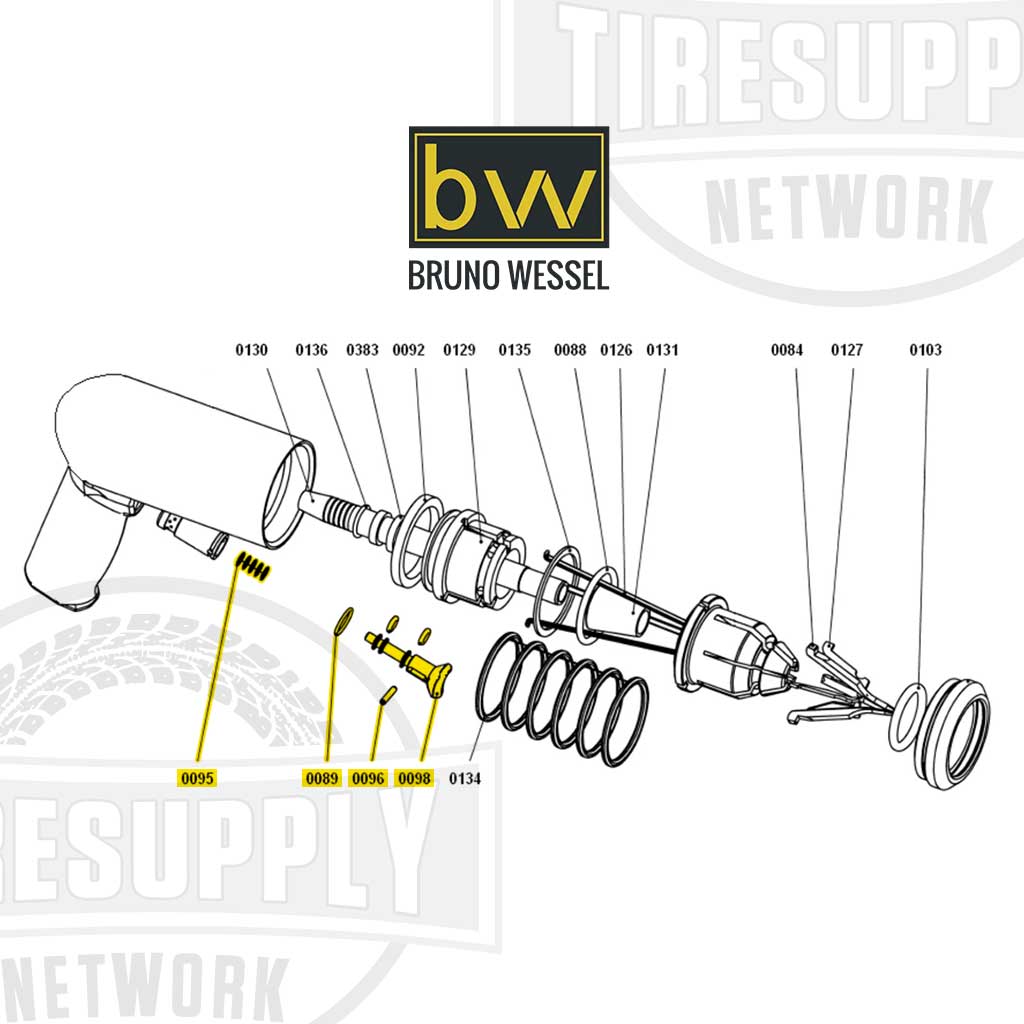 Bruno Wessel | TSIT-8, TSIT-9, TSIT-11 - Stud Gun Trigger Repair Kit (0384)