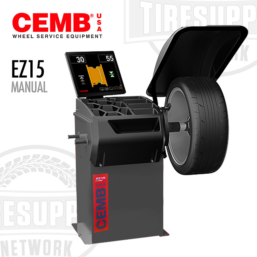 CEMB EZ15 Manual Space Saving 3D Data Entry Wheel Balancer