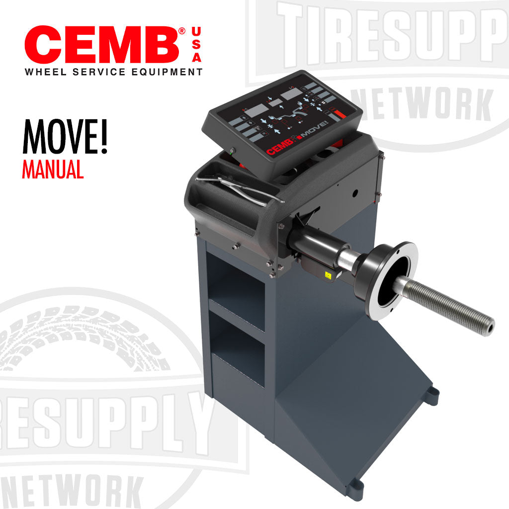 CEMB MOVE! Wheel Balancer - Manual. A fully-automatic wheel balancer designed for mobile service with a compact size.