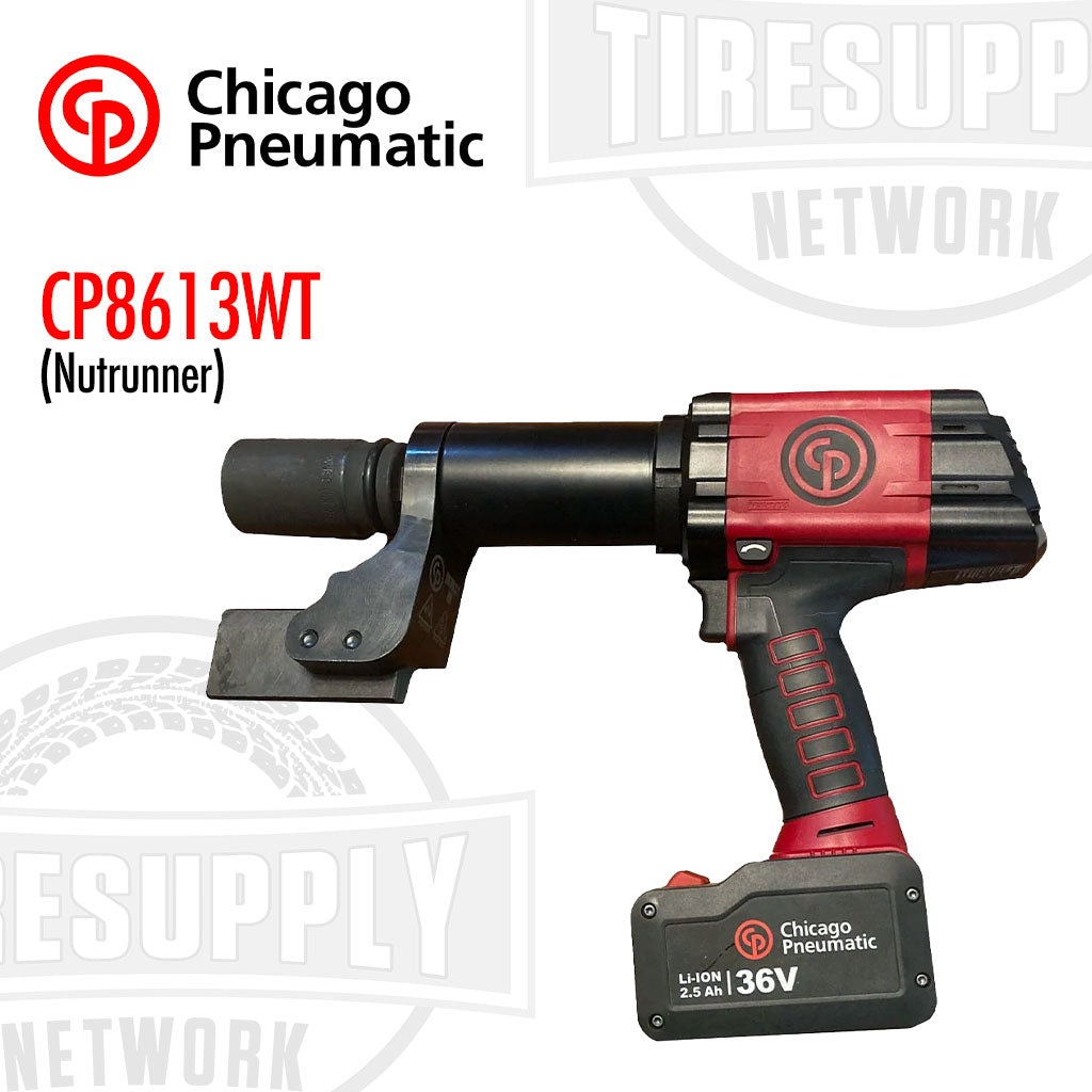 Chicago Pneumatic | Battery-Powered Cordless Nutrunner Torque Wrench for Truck Tire Service (CP8613WT)