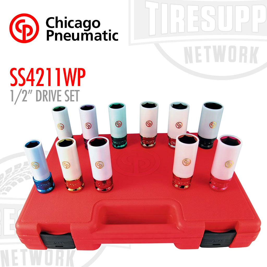 Chicago Pneumatic | 1/2" Drive 11 Piece No Mar Impact Socket Set (SS4211WP)