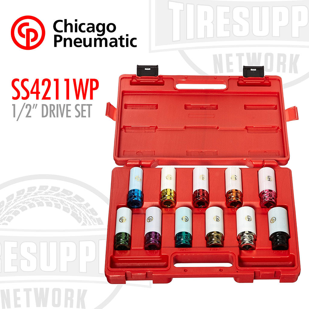 Chicago Pneumatic | 1/2" Drive 11 Piece No Mar Impact Socket Set (SS4211WP)