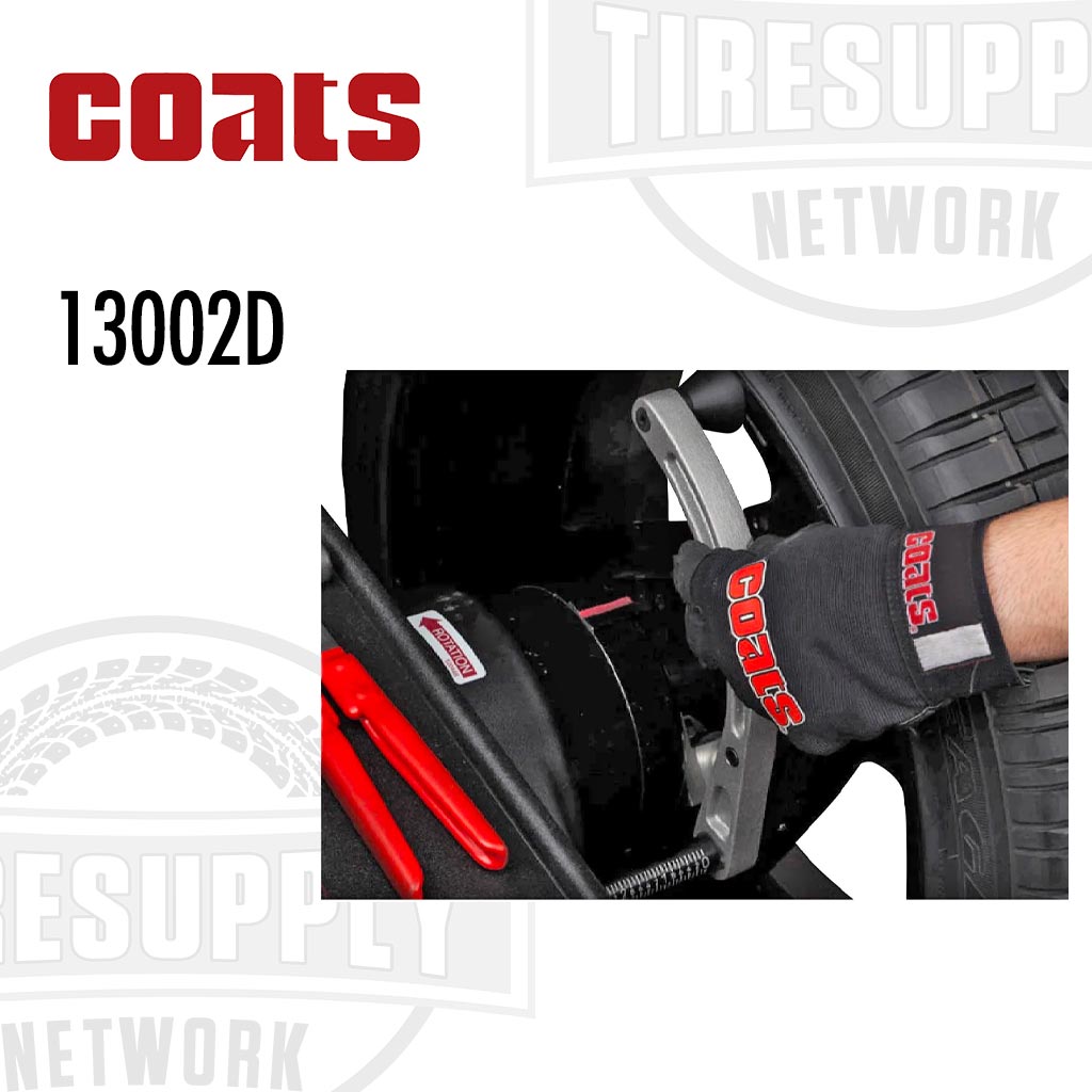 Coats 13002D Behind-The-Spoke: Behind-the-Spoke mode allows you to hide the Tape-A-Weight behind the spokes of a decorative wheel quickly and easily. This keeps the weights hidden from view. Now balancing more complex wheel designs, the Coats 1300 is faster and easier than ever before, plus you maintain a clean look on custom wheels for maximum customer satisfaction.