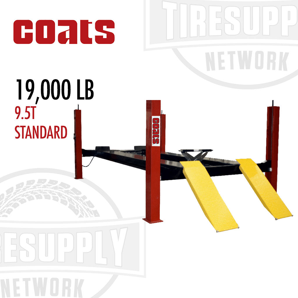 Coats | Four Post Alignment Service Lift 19,000 lb Capacity - Red (8K4T419*)
