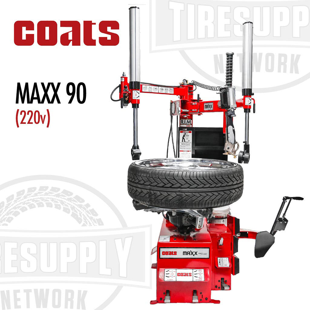 Coats | MAXX 90 Rim Clamp Tire Changer with Leverless Tool Head & Helper Arms - 220V or Air Motor (MAXX90*)