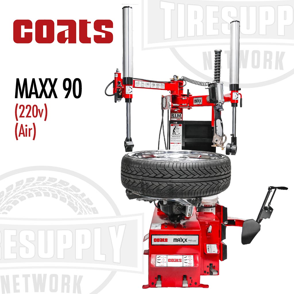 Coats | MAXX 90 Rim Clamp Tire Changer with Leverless Tool Head & Helper Arms - 220V or Air Motor (MAXX90*)
