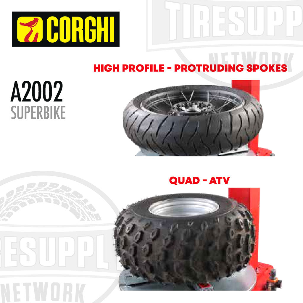 Corghi | SuperBike Semi-Automatic Swing Arm Tire Changer (A2002)