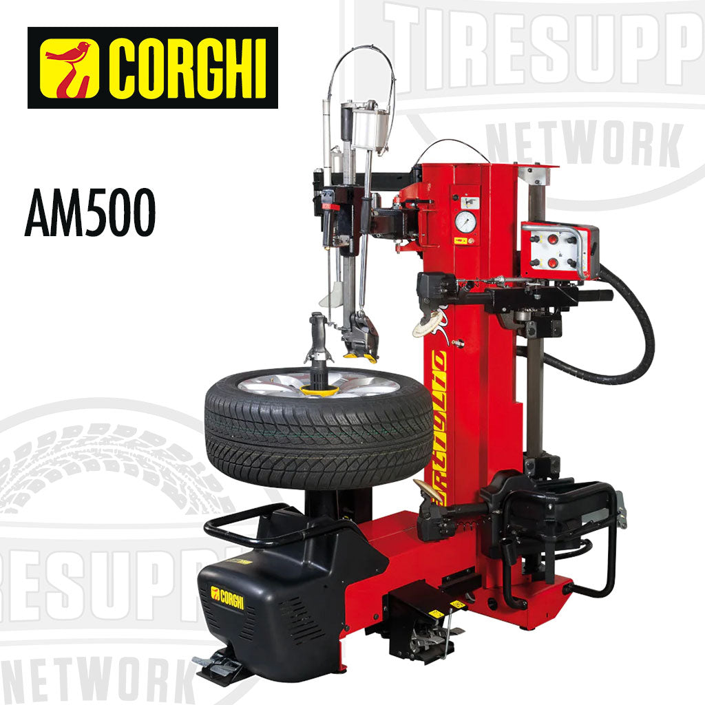 Corghi Artiglio AM500 Electric Leverless Tire Changer with BPT Helper Assist Arm.