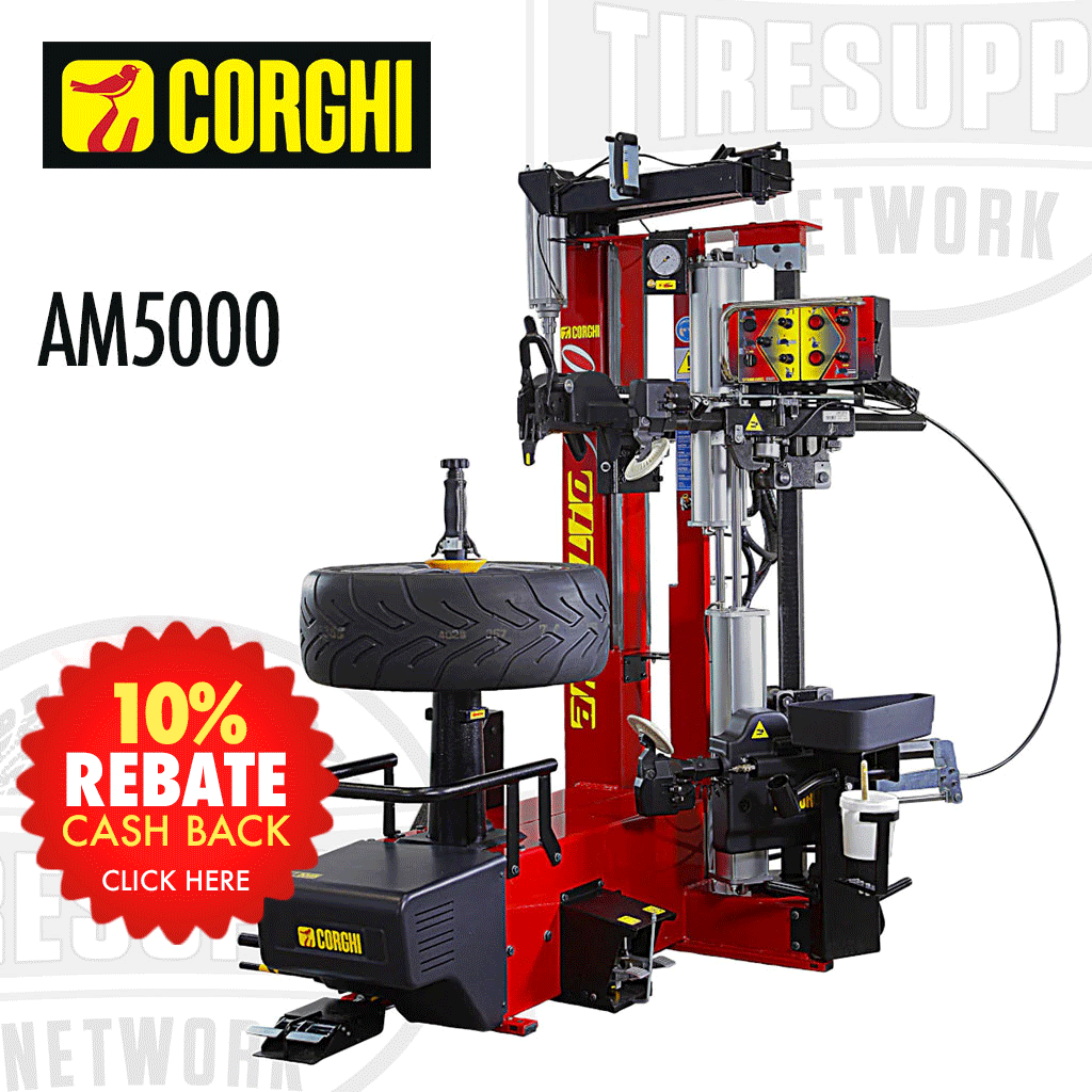 Corghi AM5000 | Artigilo 5000 Touchless Electric Tire Changer with BPT Helper Assist Arm