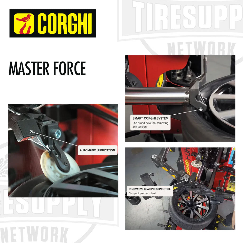 Corghi | Artiglio Master Force With Arm 32″ Contactless Smart System Tire Changer (0-11124009/00)