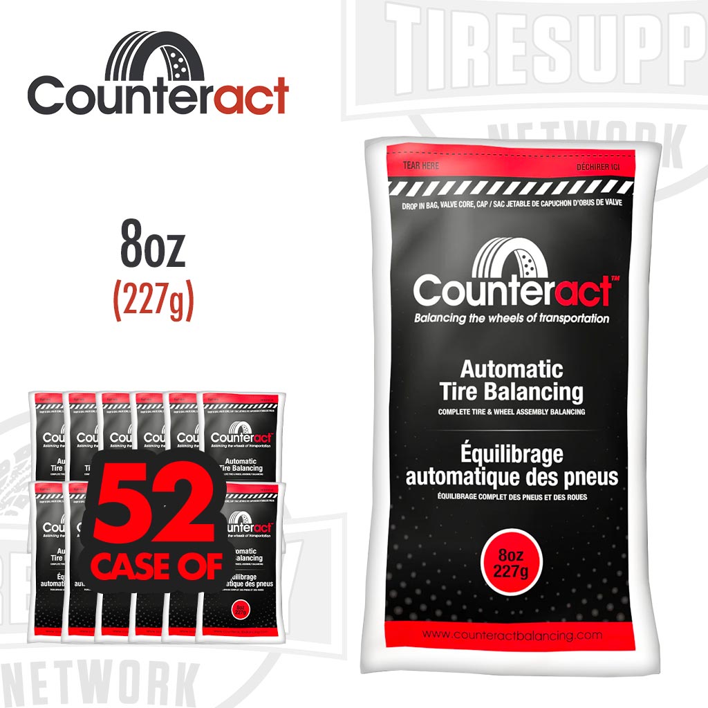 Counteract automatic tire balancing. 8oz. Case of 52.
