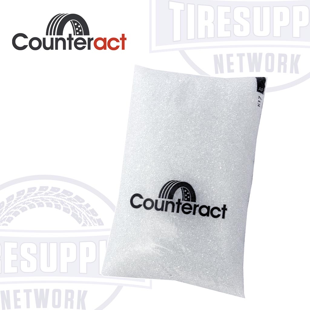 Counteract | Tire Balancing Beads 3 oz. Drop-In Bag with Valve Cap and Valve Core (CA3)
