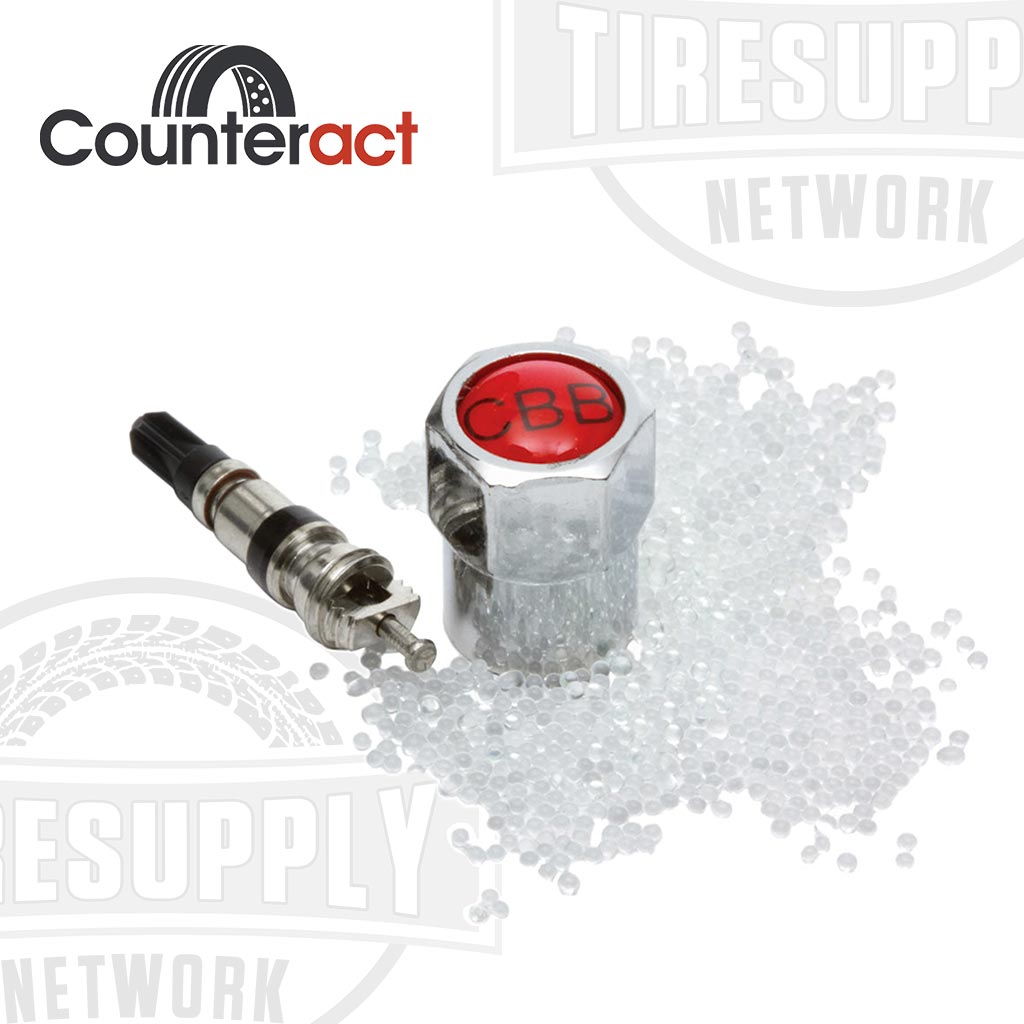 Counteract | Tire Balancing Beads 4 oz. Drop-In Bag with Valve Cap and Valve Core (CA4)