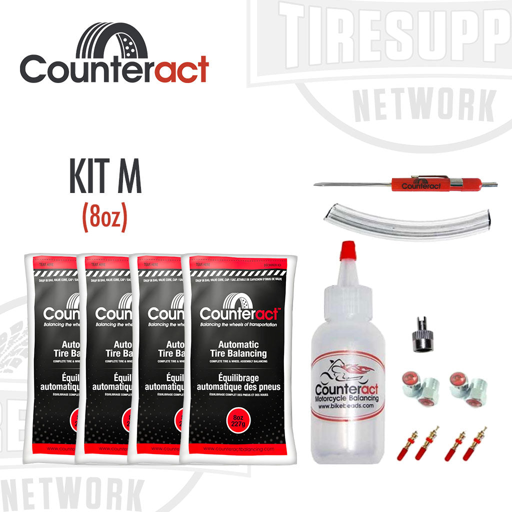 Counteract DIY Kit for Off-Road ATV & UTV with 8 oz. Tire Balancing Beads. KITM