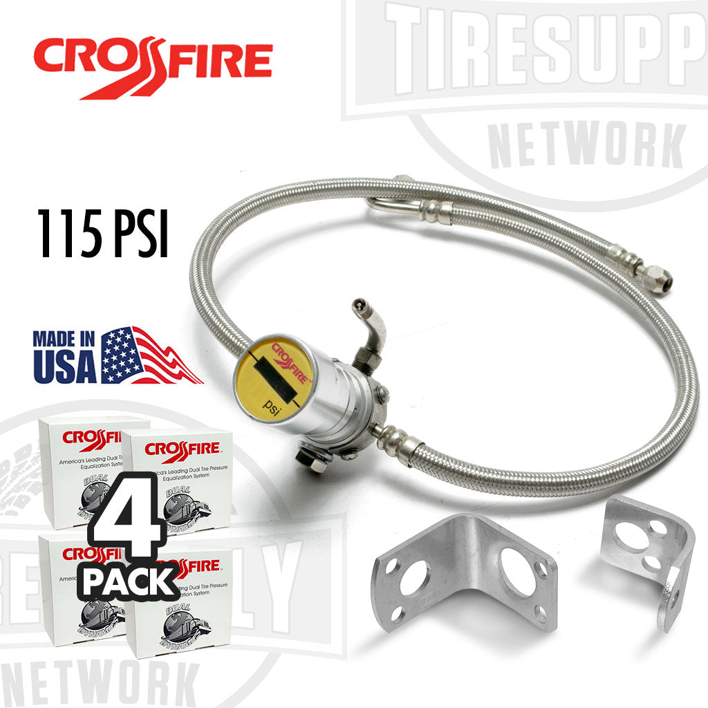 Crossfire | 115 PSI - Dual Tire Pressure Equalization System - Choose Qty (CF115ST)