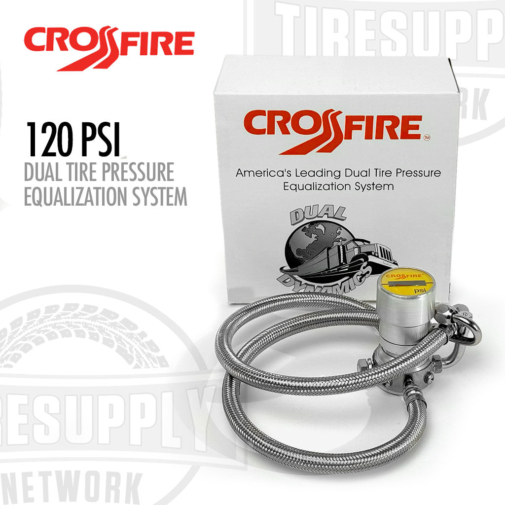 CrossFire CF120ST 120 PSI dual tire pressure equalization system, America's leading dual tire pressure equalization system.