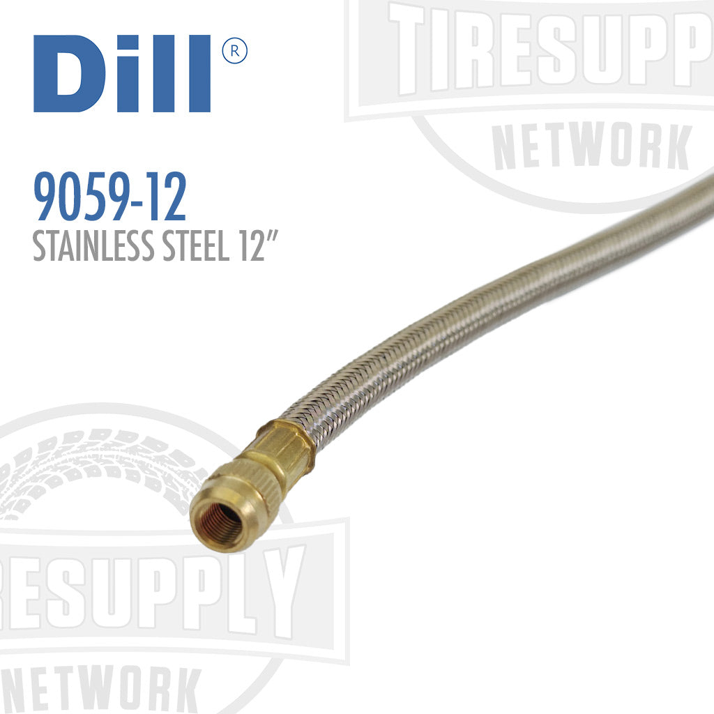 Dill | 12" Flexible Braided Stainless Steel Valve Extension (9059-12)