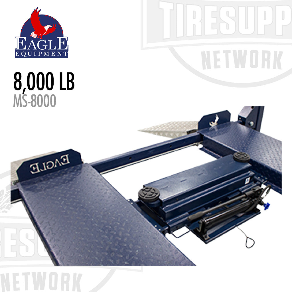 Eagle Equipment MS-8000 | 4-Post Lift 8,000-lb Capacity - Vehicle Storage