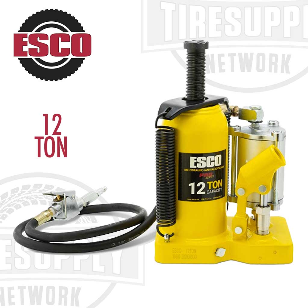 PRE-ORDER: ESCO 10380 Pro Series 12 Ton Air Hydraulic Bottle Jack