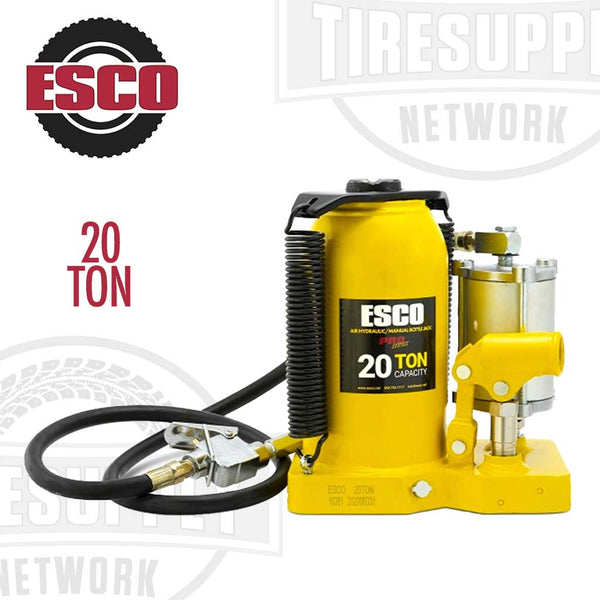 ESCO Pro Series 20 Ton Air Hydraulic Bottle Jack 10381 Tire Supply Network