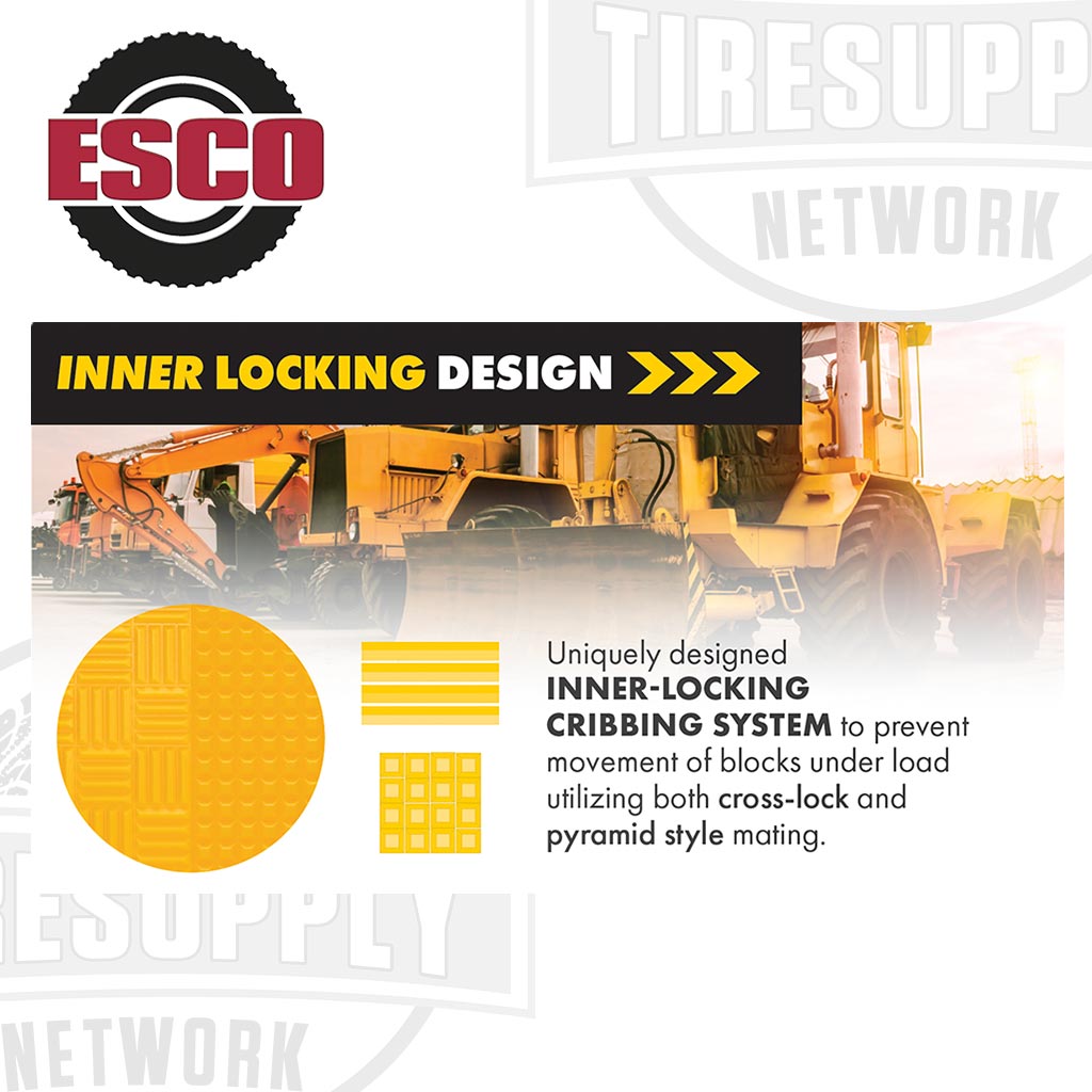 ESCO | Cribbing Interlocking Block 100 Ton Capacity 21"x 9"x 5.25" (12520)