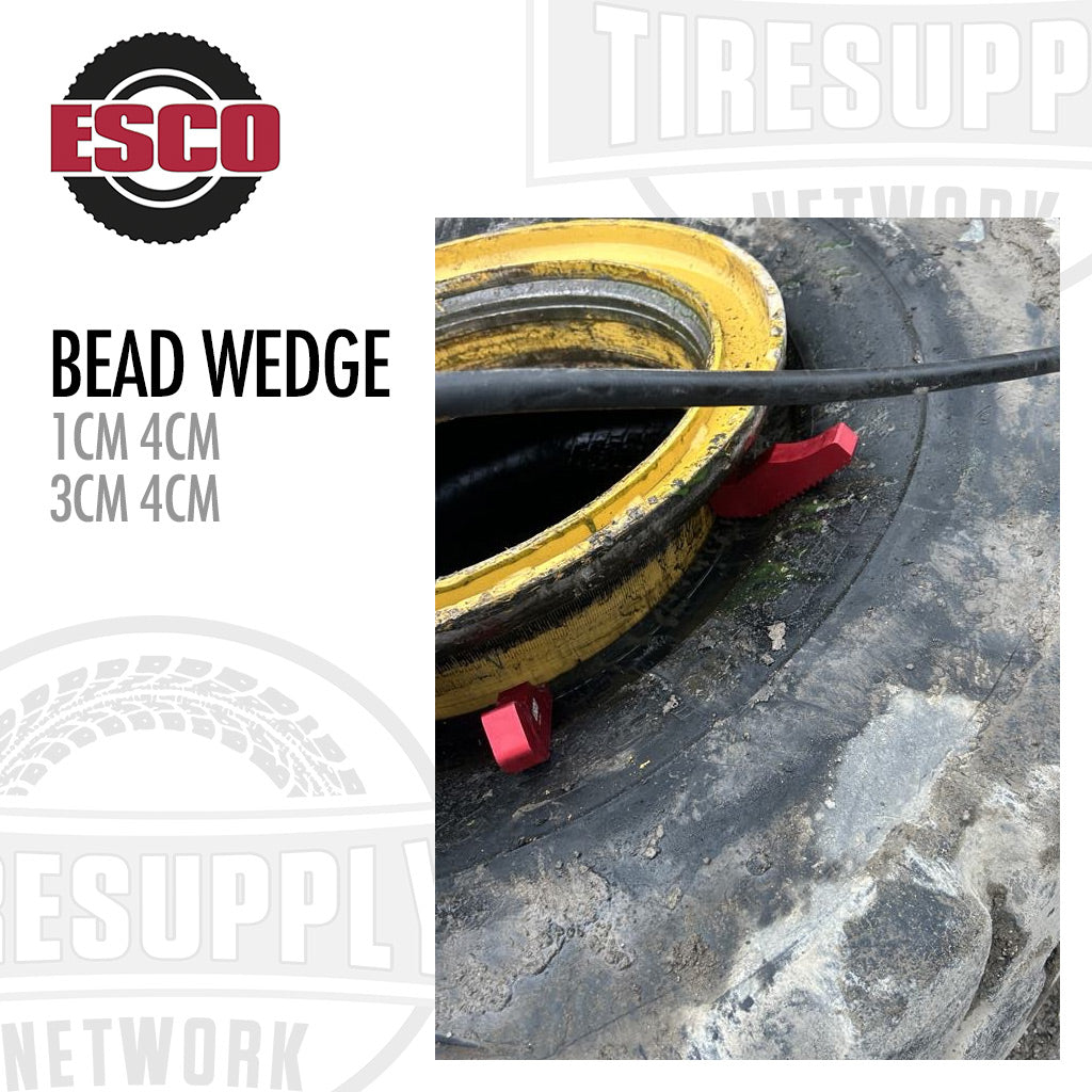 ESCO 20436 1 CM 4 CM. ESCO 20437 3CM 4CM. Red Bead Wedge