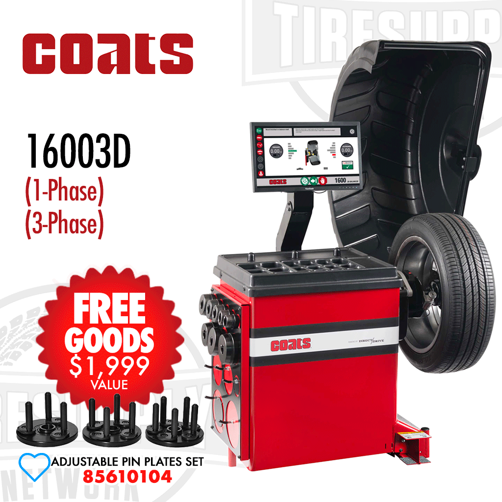 Coats | 1600 3D Direct Drive Wheel Balancer - 1-Phase or 3-Phase (80016003D*)