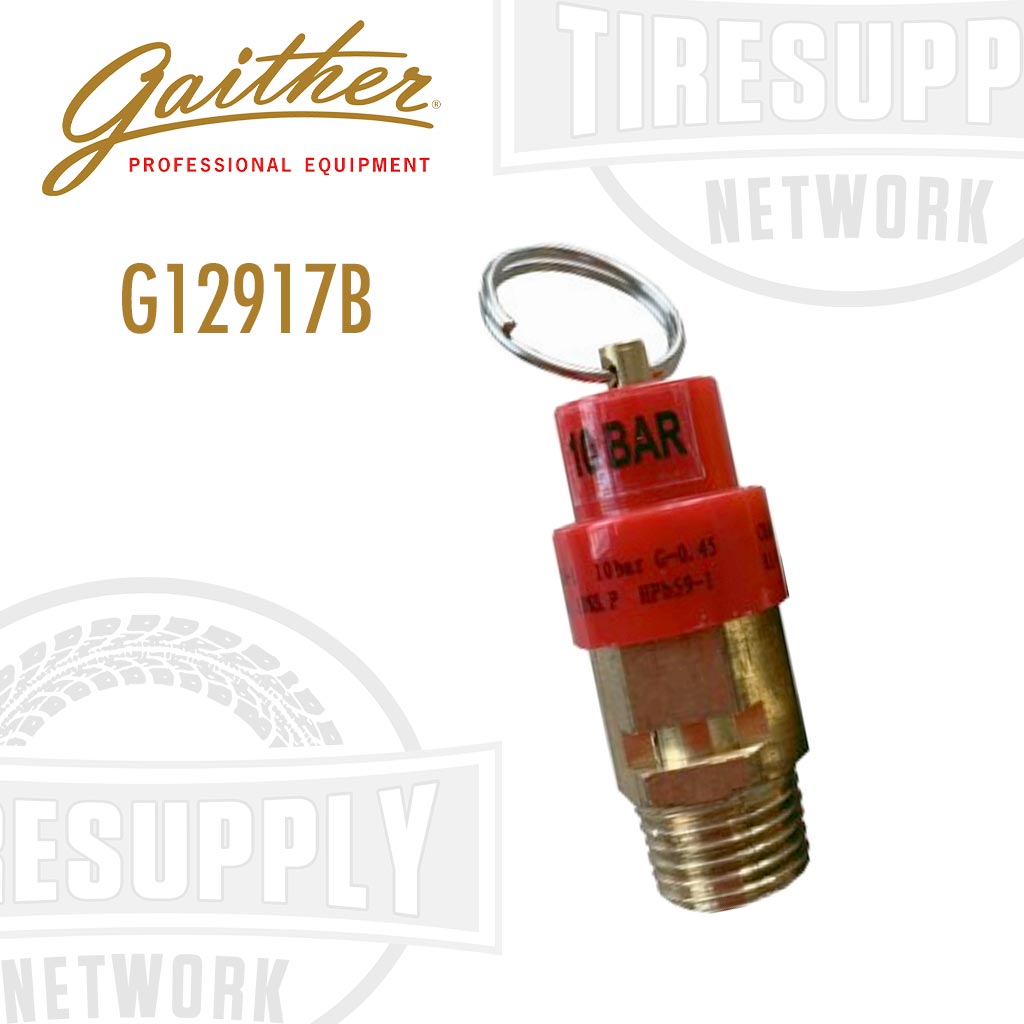 Gaither CE Safety Valve replacement part, red and gold in color. G12917B.