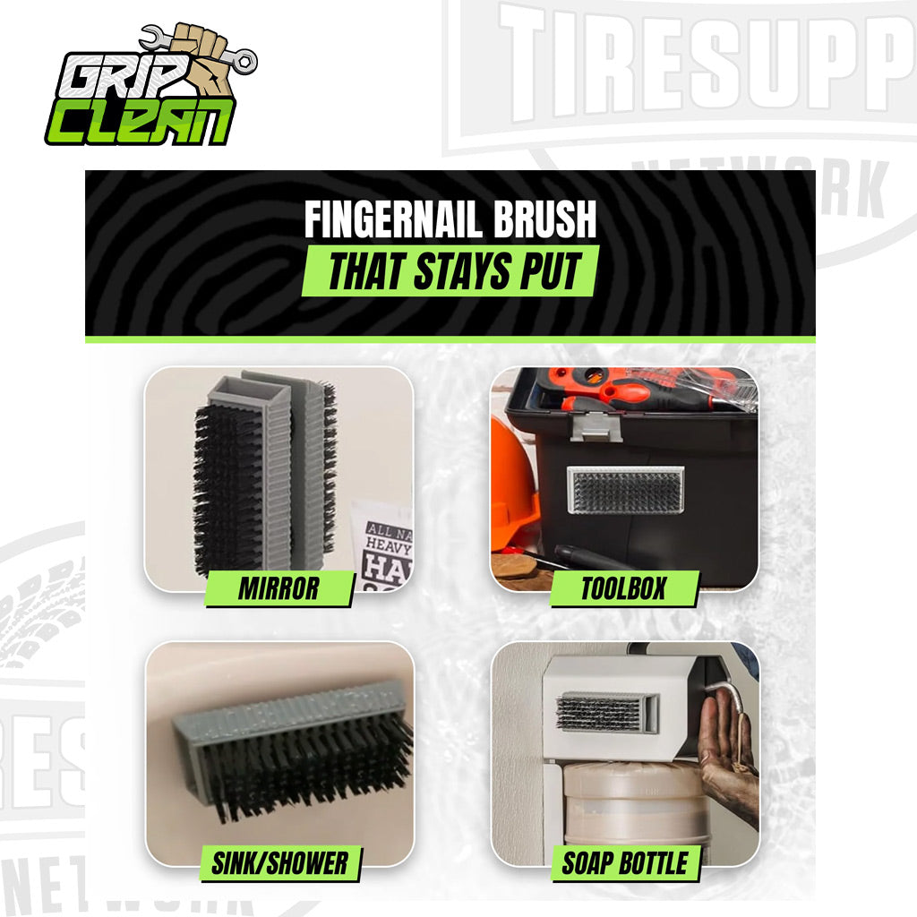 Grip Clean FB01 | Fingernail Brush – Heavy Duty Nail Scrubber Brush