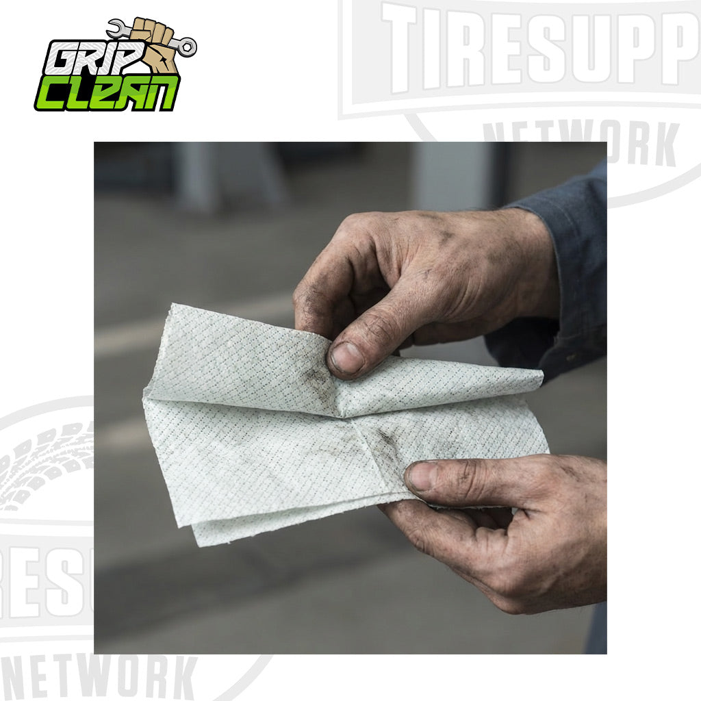 Grip Clean | Heavy Duty Cleaning Wipes – Waterless Mechanic Hand Wipes & Degreaser Wipes