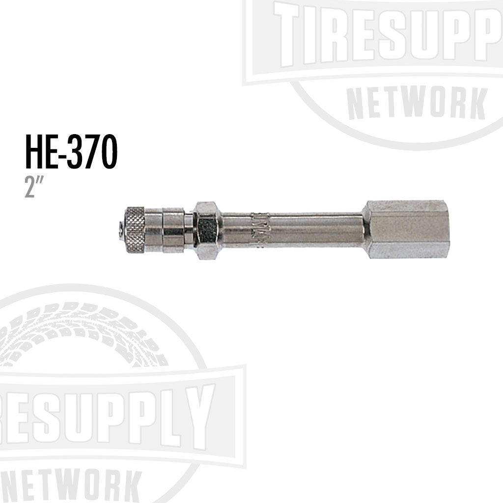 2 inch straight short collar extension for trucks, labeled as HE-370, with a metal construction and double seal feature.