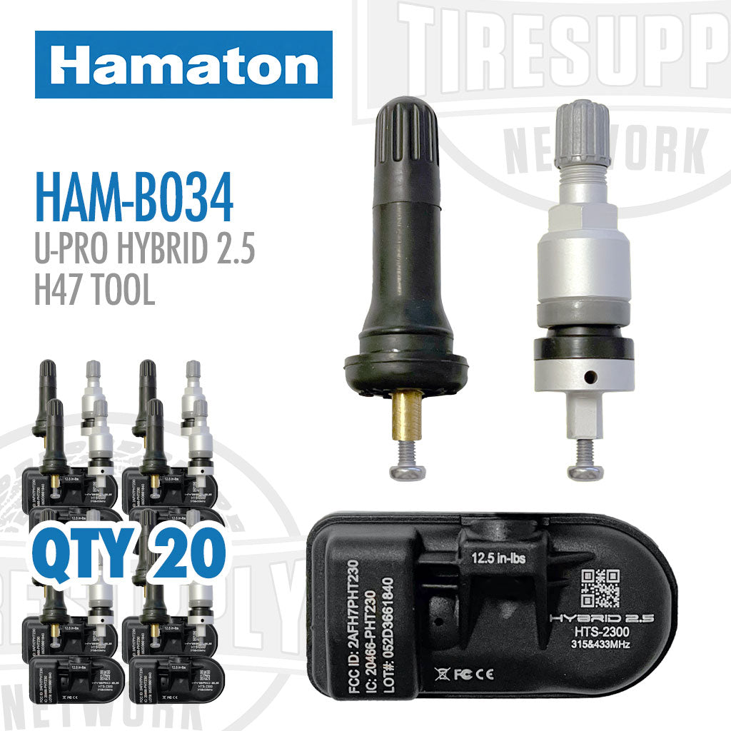 Hamaton | Bundle with H47 TPMS Tool, OBDII Cable, Qty 20 U-Pro Hybrid 2.5 Dual-Frequency Sensors (HAM-B034)