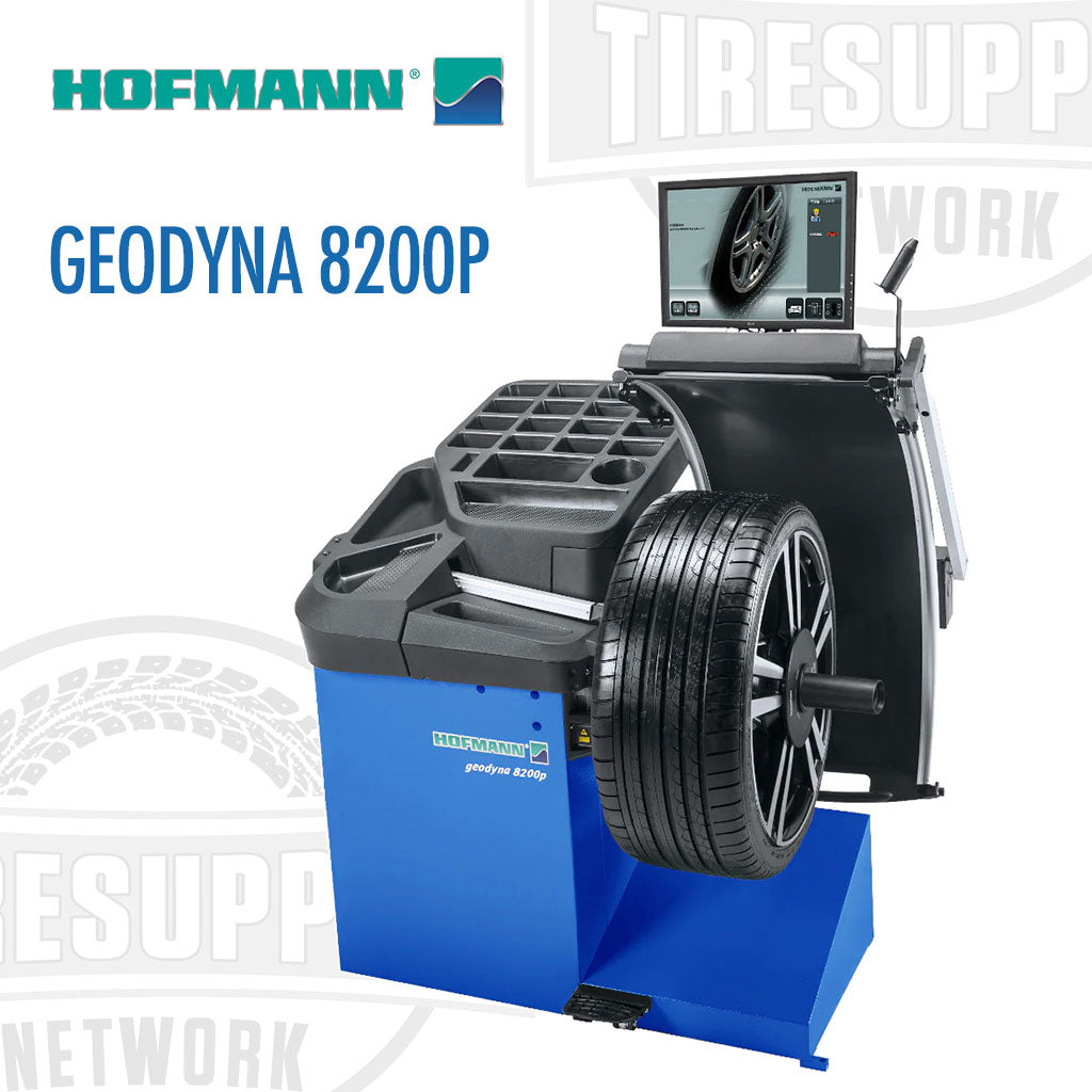 Hofmann 8200P Geodyna Wheel Balancer non-contact data entry diagnostic function.