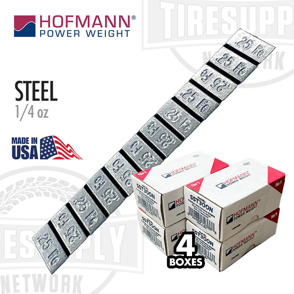 Hofmann | Power Weight Steel 1/4 oz Stick-On Adhesive Tape Wheel Weight (SST300N)