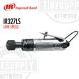Ingersoll Rand low speed buffer tool, model IR327LS, designed for tire repair, showing the tool from the side with a focus on the buffer wheel and the lever-style throttle.