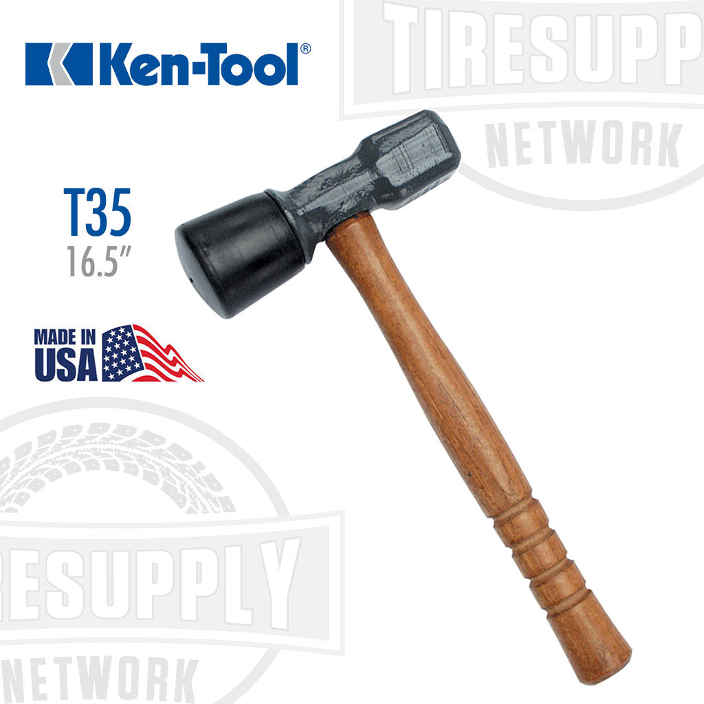 Ken Tool | 16.5″ Heavy Duty Tire Hammer - Wood Handle 35323 (T35)
