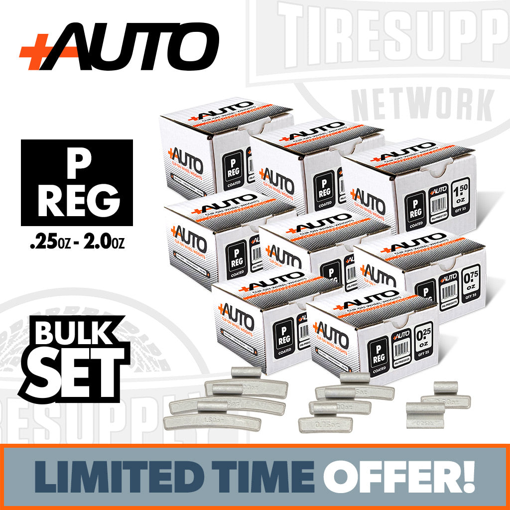 +AUTO PA-PREG-SET | Coated Steel Clip-On Wheel Weights - P/REG-Style - Bulk Set