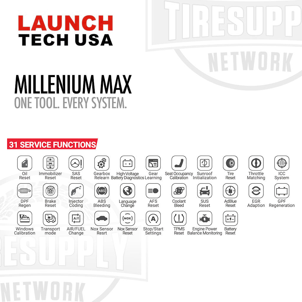 Launch Tech USA 301050707 | Millennium Max Diagnostic Tablet