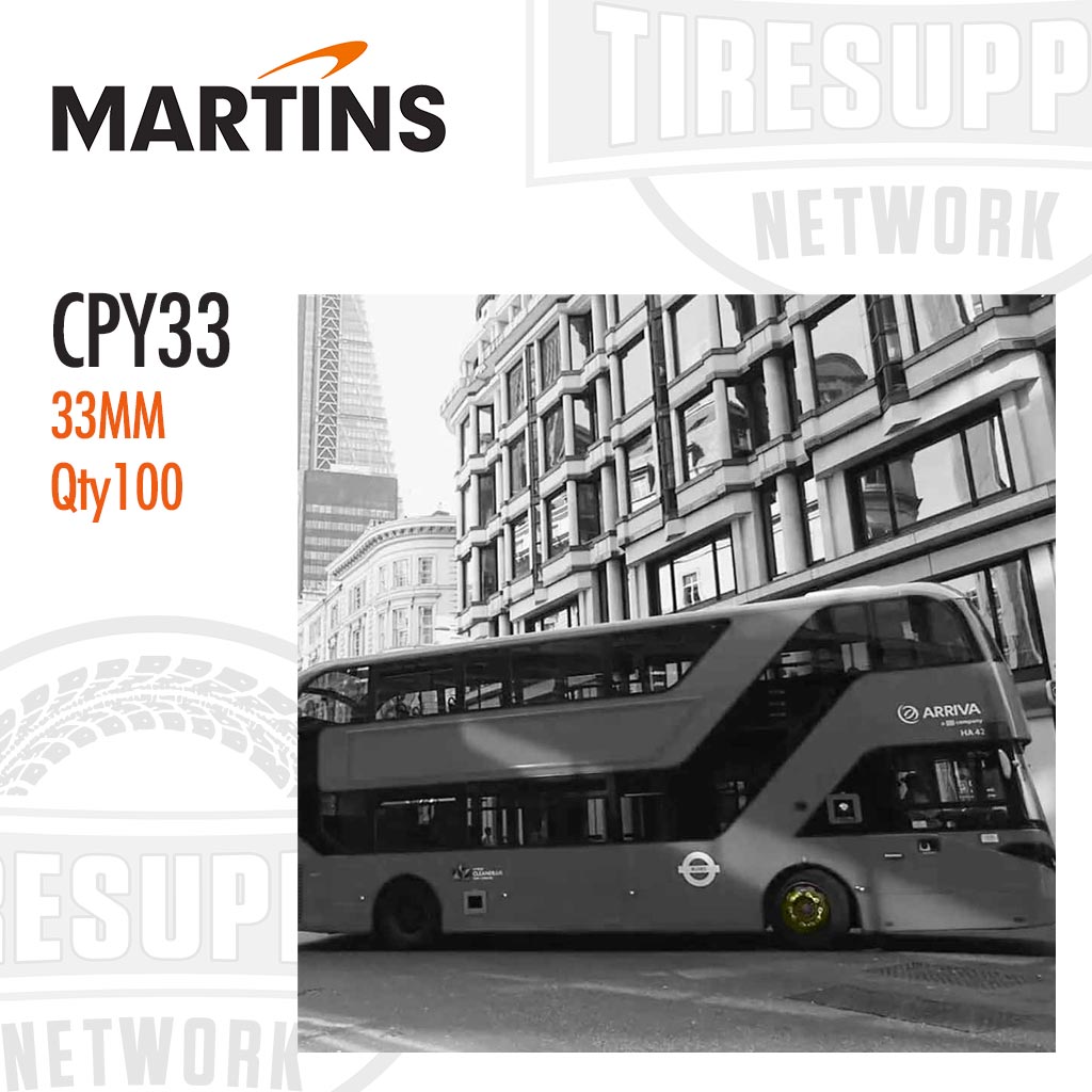 Martins | Checkpoint Yellow 33mm Wheel Nut Indicator - Bag of 100 (CPY33)