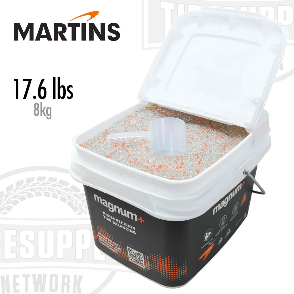Martins MBP8KG | Magnum+ Tire Balancing Beads 17.6 lbs Bulk Tub Bucket