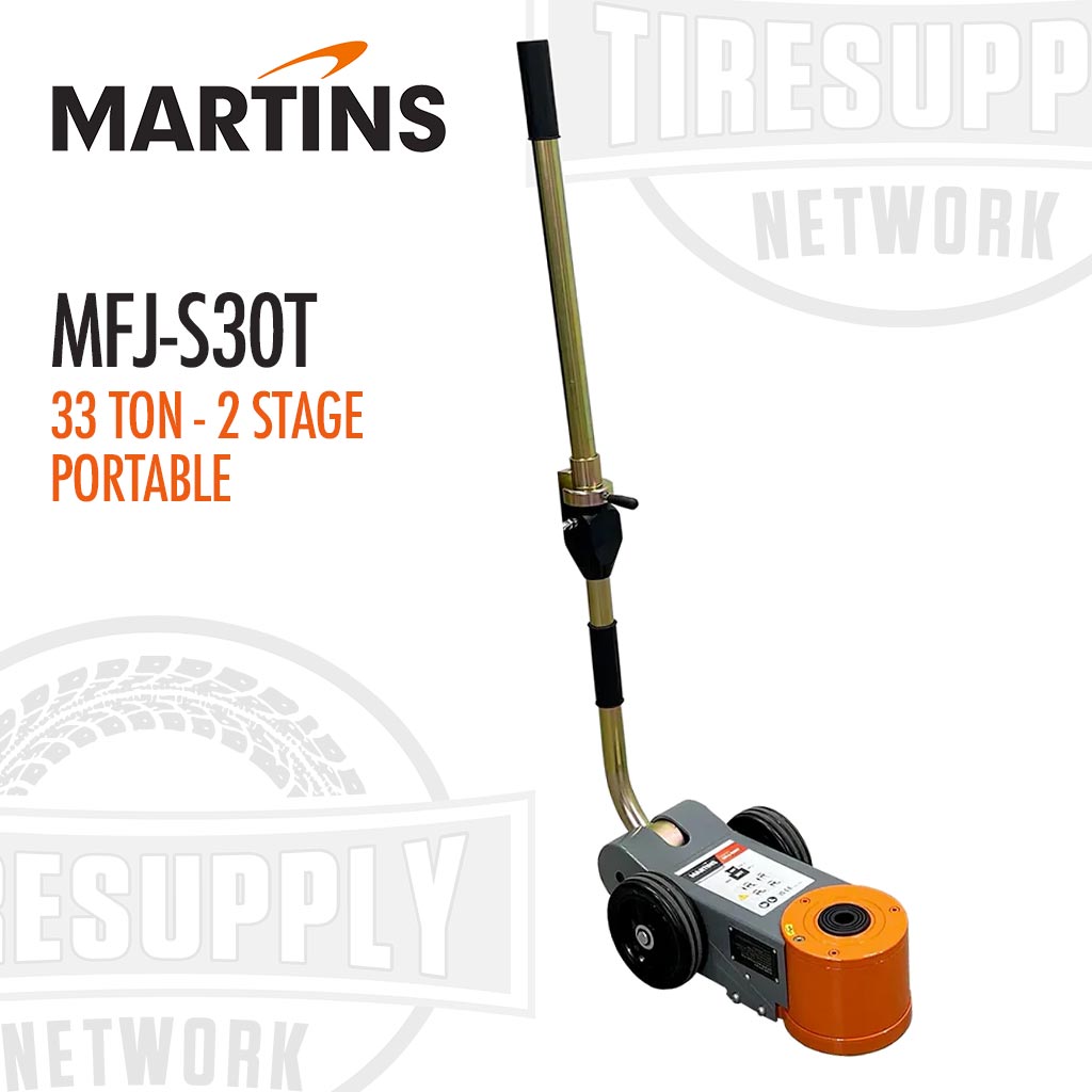 Martins | Professional Portable 33-Ton 2-Stage Air/Hydraulic Floor Jack (MFJ-S30T)